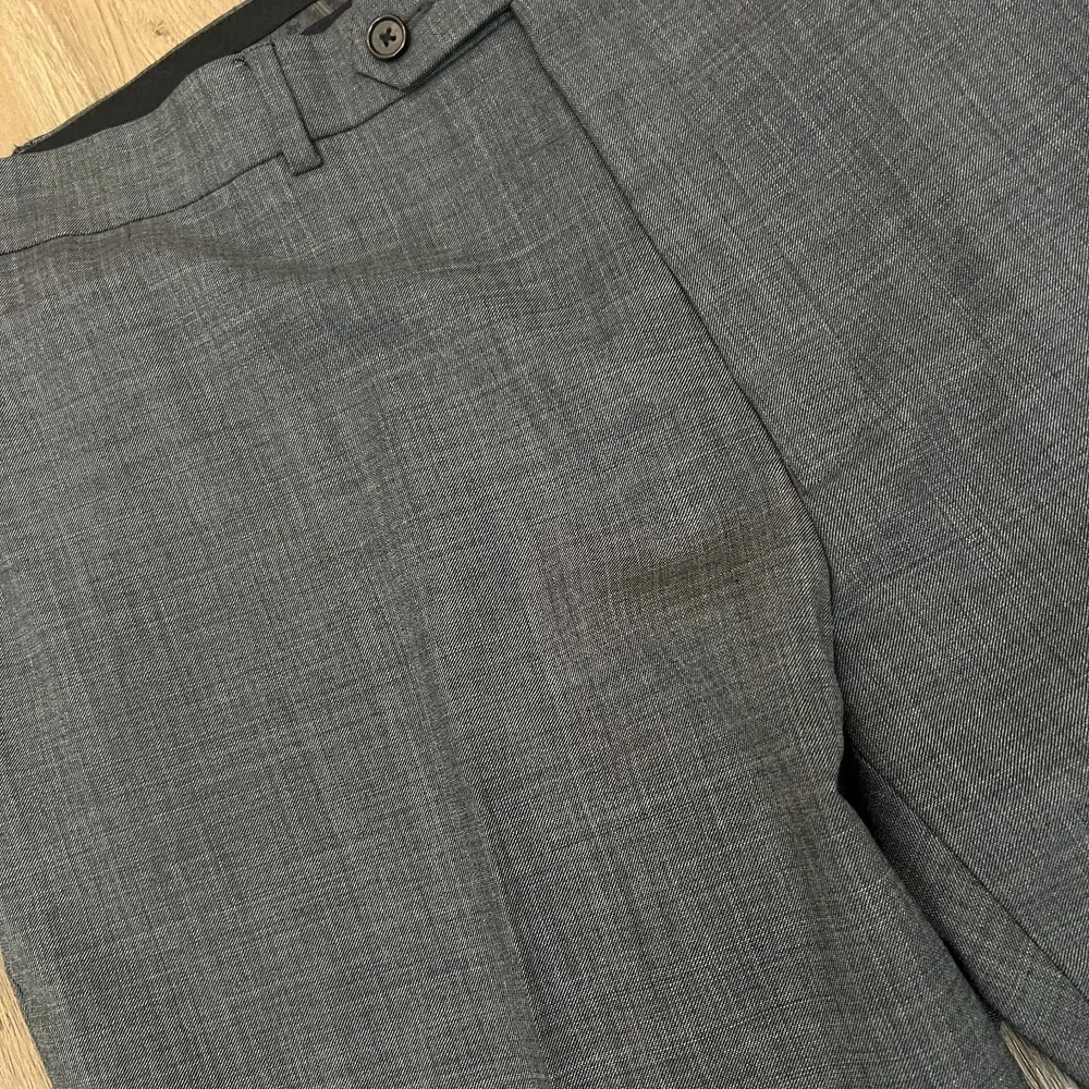 Lauren Ralph Lauren Gray Suit 48R 100% Wool Natural Stretch Flat Front Two Piece